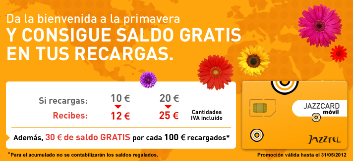 tarjeta Jazzcard M&oacute;vil